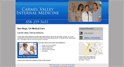 Desktop Screenshot of carmelvalleyinternalmedicinesd.com